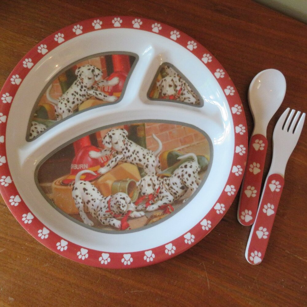 Wildwings Melamine Dalmatians child’s dish set